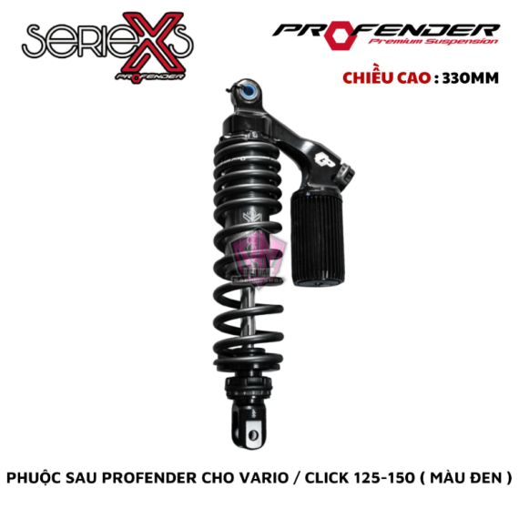 PHUỘC PROFENDER X-SERIES VARIO / CLICK 150 ( MÀU ĐEN )