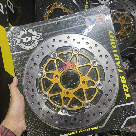 ĐĨA THẮNG TQ6 V3 SIZE 267MM ( MÀU VÀNG )