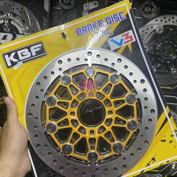 ĐĨA THẮNG KBF V3 SIZE 267MM ( MÀU VÀNG )
